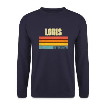 Louis édition limitée - Sweat-shirt Unisexe - marine - Devant - Alina (178cm) & Michal (187cm)
