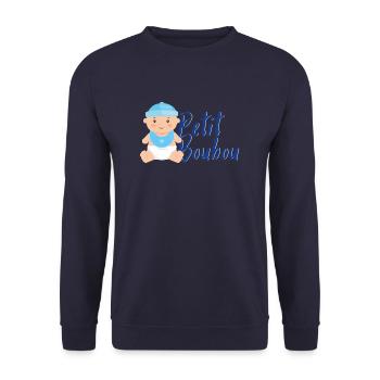 Petit Boubou - Sweat-shirt Unisexe - marine - Devant - Alina (178cm) & Michal (187cm)