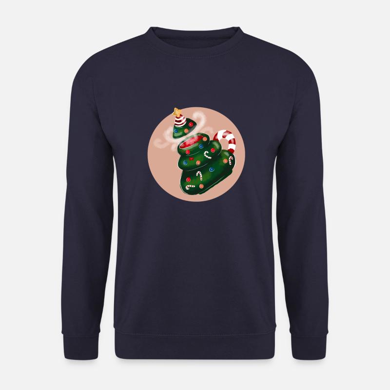 Weihnachtstasse Baum - Unisex Pullover - Navy