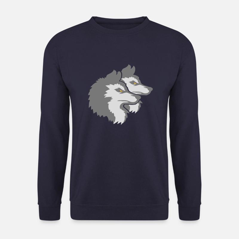 Team Logo Wolf Pack - Unisex Pullover - Navy