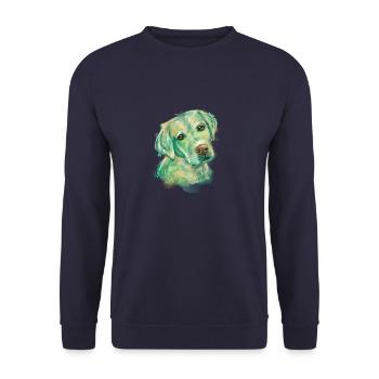labrador - Unisex Pullover - Navy - Vorne - Alina (178cm) & Michal (187cm)