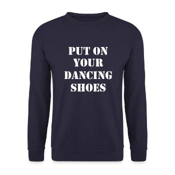Dancing Dance Music - Unisex Pullover - Navy - Vorne - Alina (178cm) & Michal (187cm)