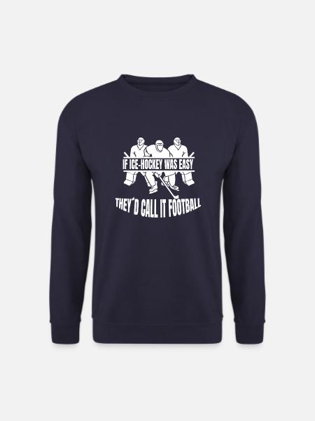 Eishockeyspieler Hockeyfan Eishockeyteam Eishockey - Unisex Pullover - Navy