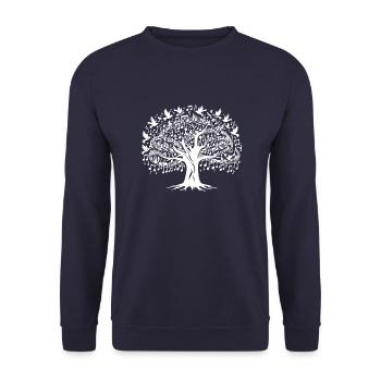Arbre musical - Orchestre - Sweat-shirt Unisexe - marine - Devant - Alina (178cm) & Michal (187cm)