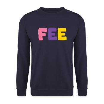 Name - Fairy - Unisex Sweatshirt - navy - Front - Alina (178cm) & Michal (187cm)