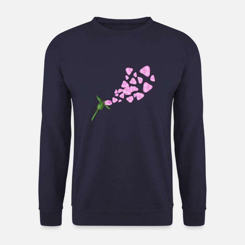 Rose i vinden - Genser unisex - marine