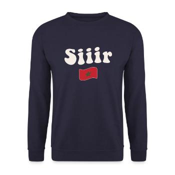 Morocco Football - Unisex Sweatshirt - navy - Front - Alina (178cm) & Michal (187cm)