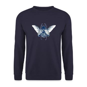 Chalcosoma Keyboh - Unisex Pullover - Navy - Vorne - Alina (178cm) & Michal (187cm)
