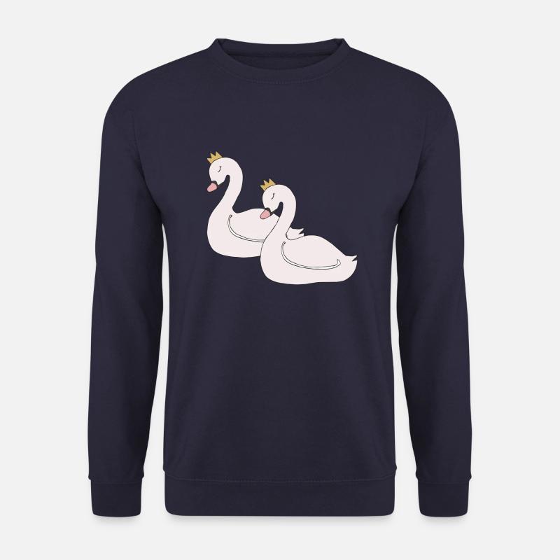 schwan 2fach - Unisex Pullover - Navy