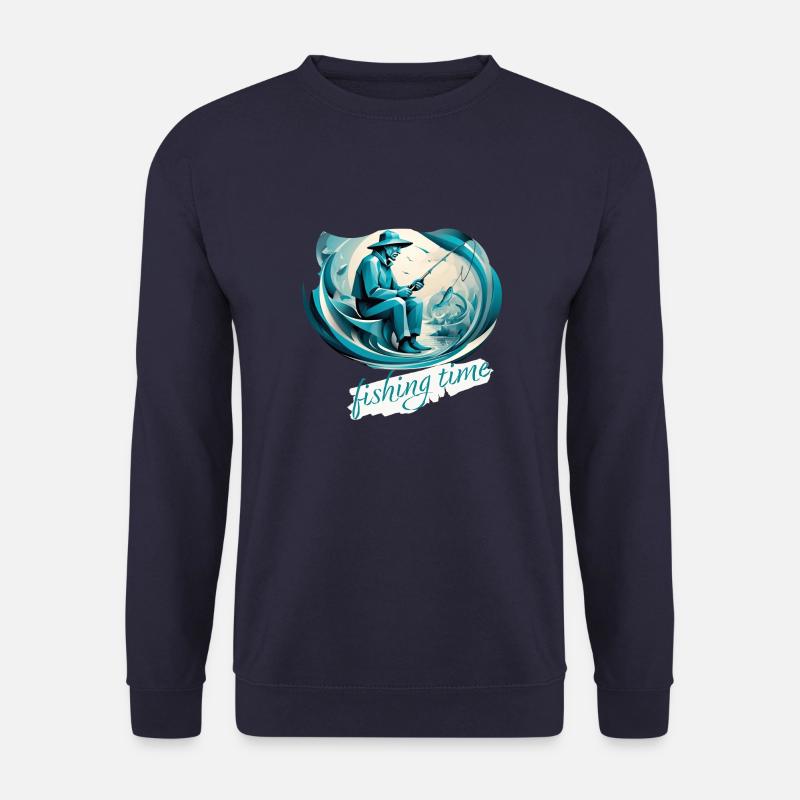 fishing time - Unisex Pullover - Navy