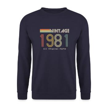 Épique et Légendaire né en 1981 : 43e anniversaire - Sweat-shirt Unisexe - marine - Devant - Alina (178cm) & Michal (187cm)