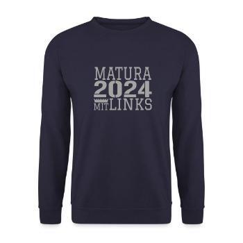 matura 2024 - Unisex Pullover - Navy - Vorne - Alina (178cm) & Michal (187cm)