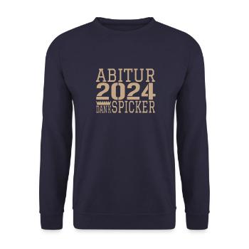 Abi funny sayings - Unisex Sweatshirt - navy - Front - Alina (178cm) & Michal (187cm)
