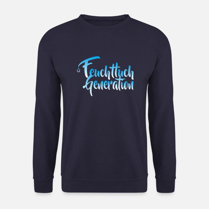 feuchttuch blue - Unisex Pullover - Navy