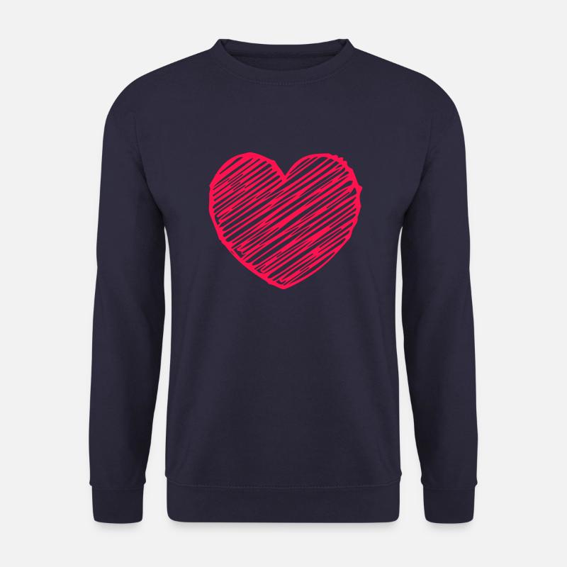 Heart - Unisex Pullover - Navy