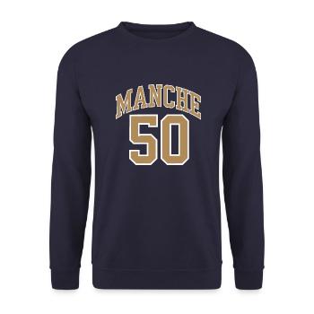 Manche 50 - Sweat-shirt Unisexe - marine - Devant - Alina (178cm) & Michal (187cm)