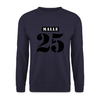 Malle 2025 Urlaub - Unisex Pullover - Navy - Vorne - Alina (178cm) & Michal (187cm)