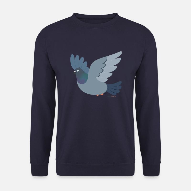 Fliegende Stadttaube Tauben - Unisex Pullover - Navy