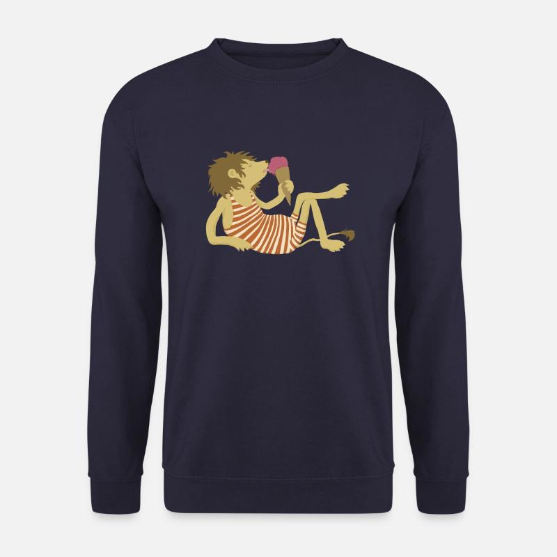 Löwe ißt Eis - Unisex Pullover - Navy