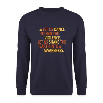 LET US DANCE - Unisex Pullover - Navy - Vorne - Alina (178cm) & Michal (187cm)