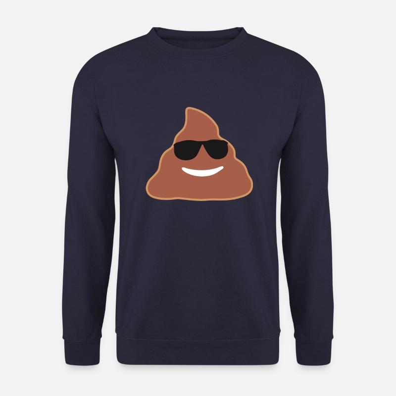 Shit, Emoji - Unisex Pullover - Navy