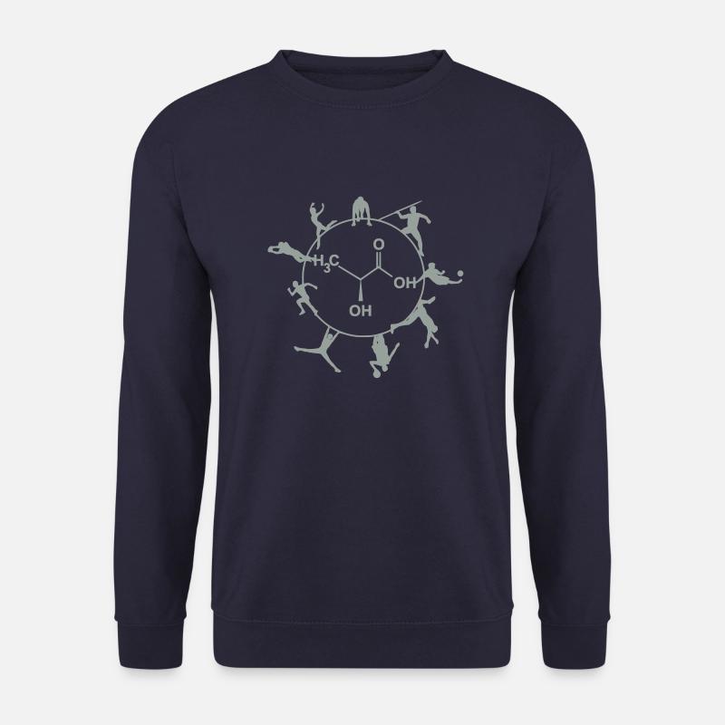 Milchsäure / Laktat / Sport - Unisex Pullover - Navy