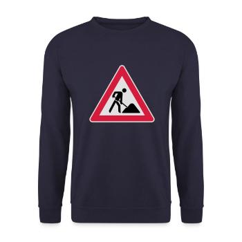 Baustelle - Unisex Pullover - Navy - Vorne - Alina (178cm) & Michal (187cm)