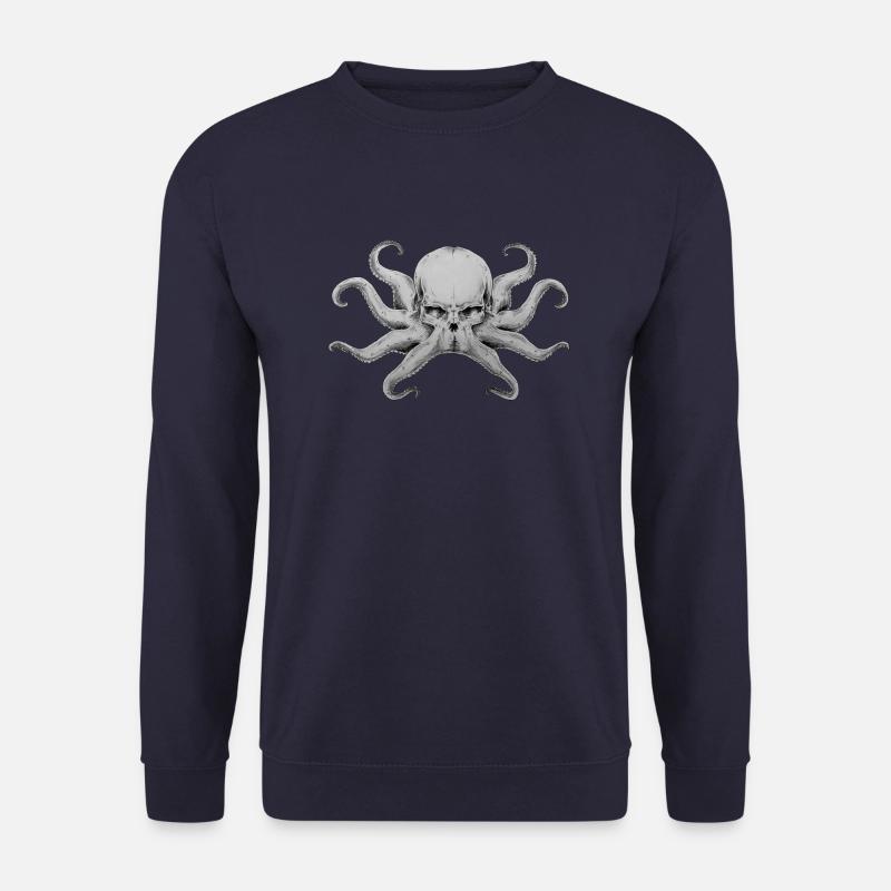 Octopus Skull - Unisex Pullover - Navy