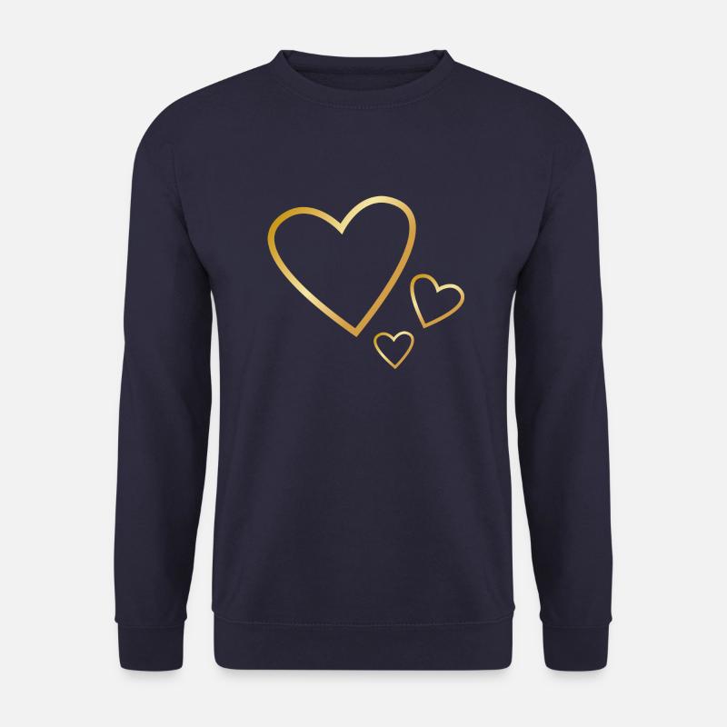 3 Herzen Symbol - Unisex Pullover - Navy