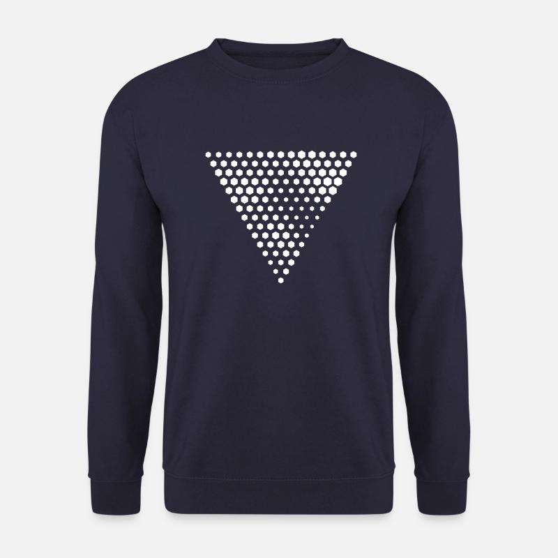 Triangle hexagonal B - Sweat-shirt Unisexe - marine