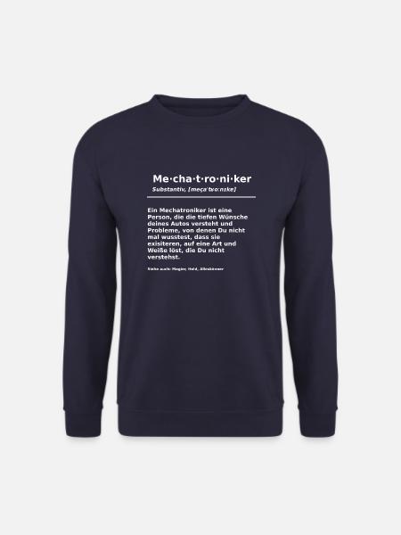 Mechatroniker Definition - Unisex Pullover - Navy