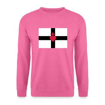 Drapeau chouan - Sweat-shirt Unisexe - rose - Devant