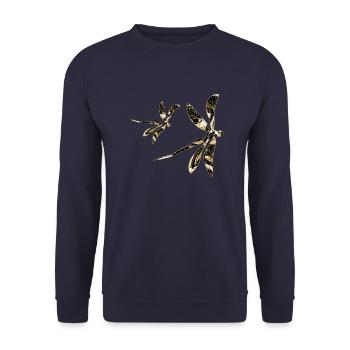 Libellules - Sweat-shirt Unisexe - marine - Devant - Alina (178cm) & Michal (187cm)