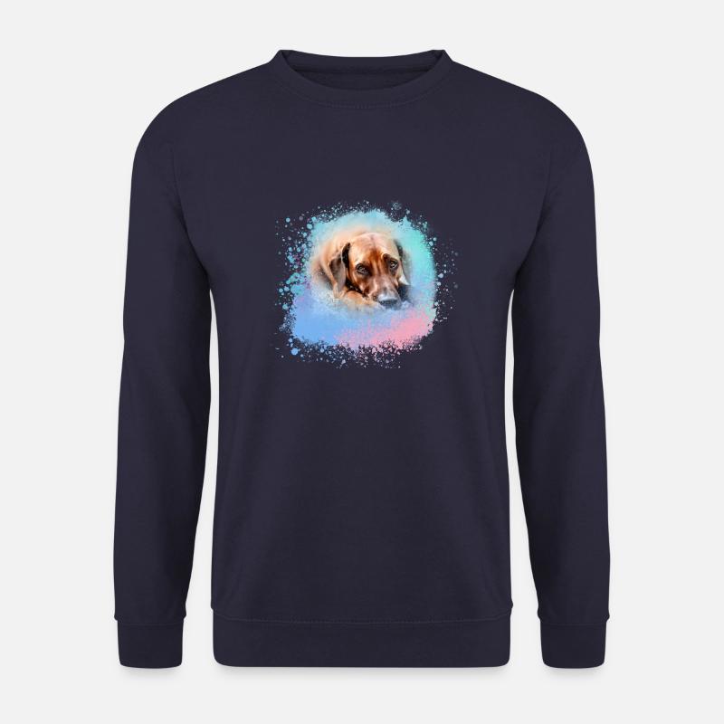 rhodesianridgeback, dog,dog ,graffiti,pink - Unisex Sweatshirt - navy