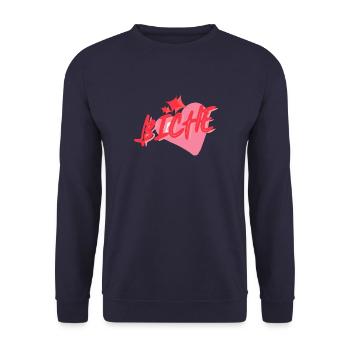Biche - Sweat-shirt Unisexe - marine - Devant - Alina (178cm) & Michal (187cm)
