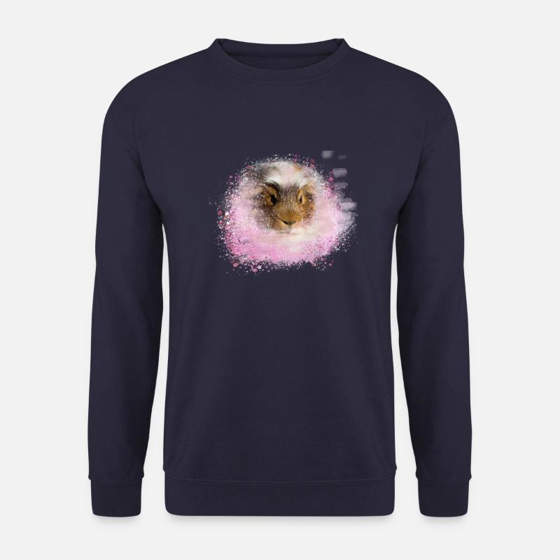 guinea pig, graffiti,painting,pink,pink - Unisex Sweatshirt - navy
