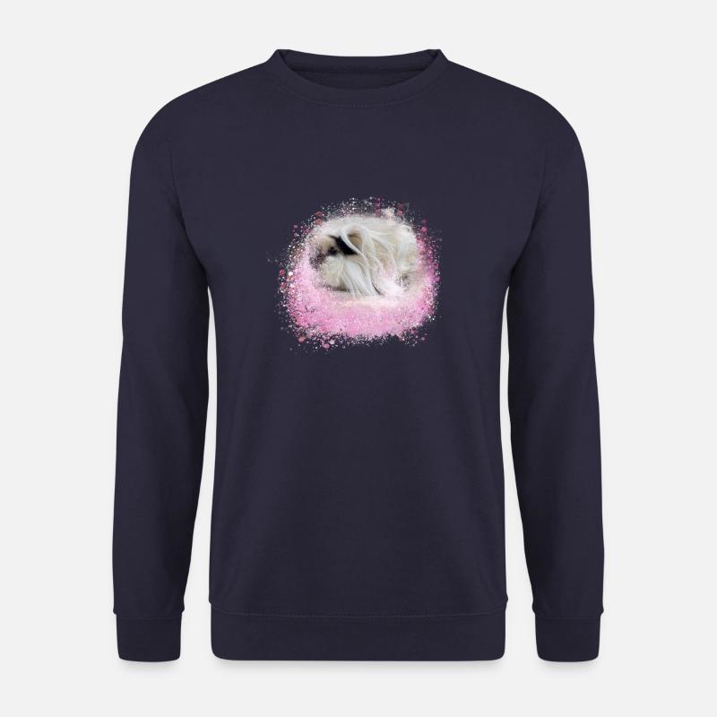 angorameerschweinchen, graffiti,malerei,pink,rosa - Unisex Pullover - Navy