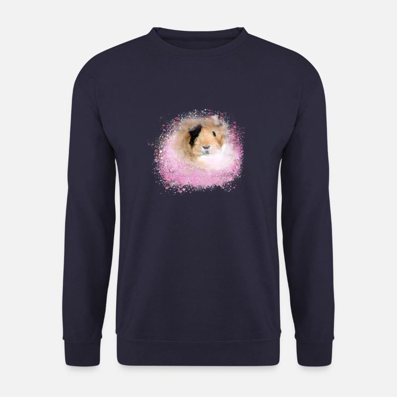 guinea pig, graffiti,painting,pink,pink - Unisex Sweatshirt - navy