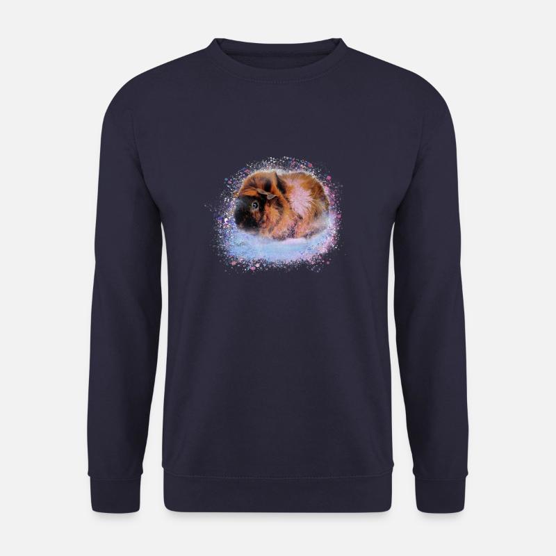 meerschweinchen, graffiti,malerei,rosa,blau - Unisex Pullover - Navy