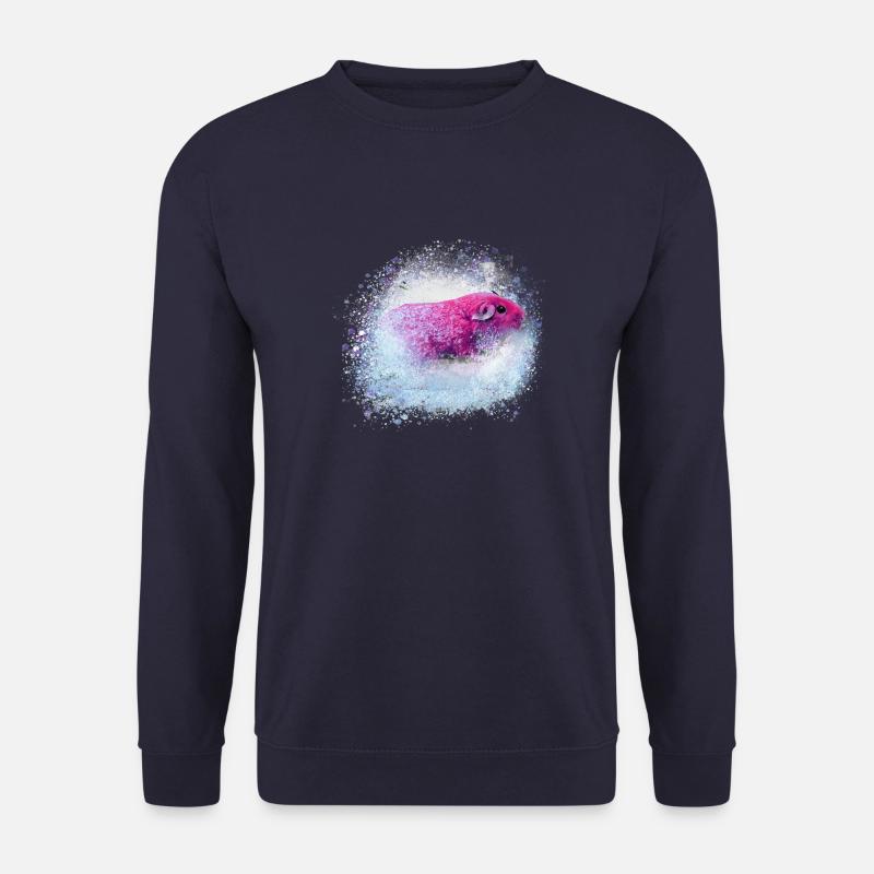 guinea pig, graffiti,painting,pink,pink - Unisex Sweatshirt - navy