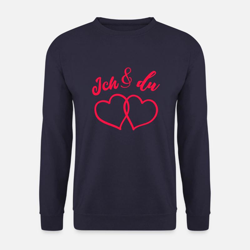 ich und du love - Unisex Pullover - Navy