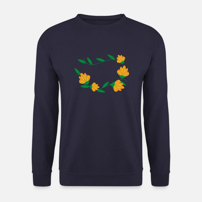 Flower Blume Pflanze - Unisex Pullover - Navy
