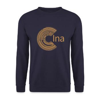Für Ina - Unisex Pullover - Navy - Vorne - Alina (178cm) & Michal (187cm)