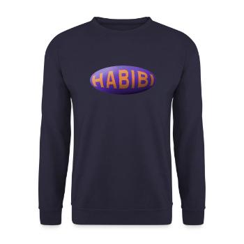 Habibi - Unisex Pullover - Navy - Vorne - Alina (178cm) & Michal (187cm)