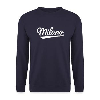 Milano - Sweat-shirt Unisexe - marine - Devant - Alina (178cm) & Michal (187cm)