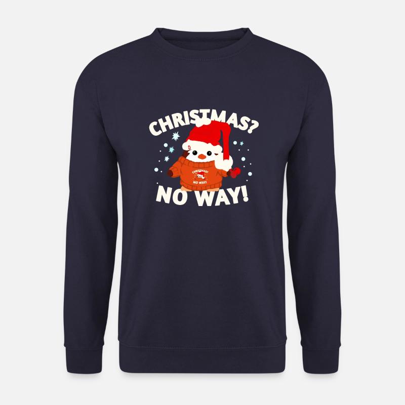 Funny Christmas Pinguin - Unisex Pullover - Navy