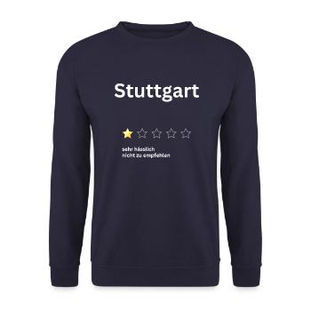 Stuttgart 1star - Unisex Pullover - Navy - Vorne - Alina (178cm) & Michal (187cm)