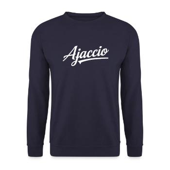 Ajaccio - Sweat-shirt Unisexe - marine - Devant - Alina (178cm) & Michal (187cm)
