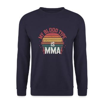 Exprimer sa passion pour le MMA - Sweat-shirt Unisexe - marine - Devant - Alina (178cm) & Michal (187cm)