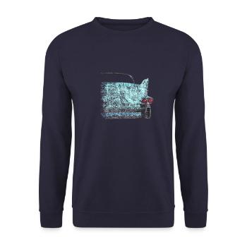 Cadillac road cruiser - Unisex Pullover - Navy - Vorne - Alina (178cm) & Michal (187cm)